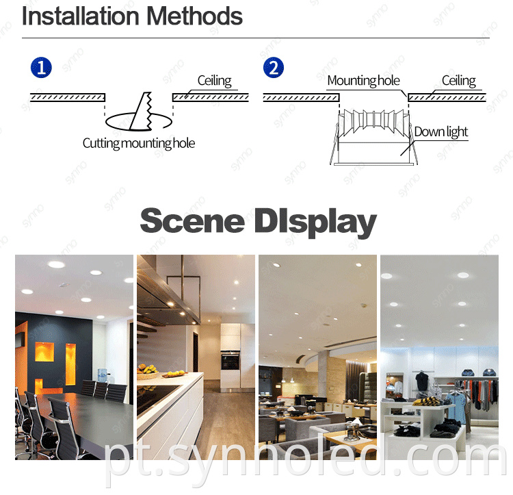 Round Square Led Downlight